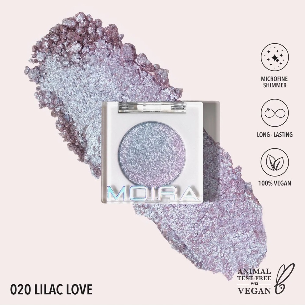 Moira beauty chromalight eyeshadow in lilac love BNIB